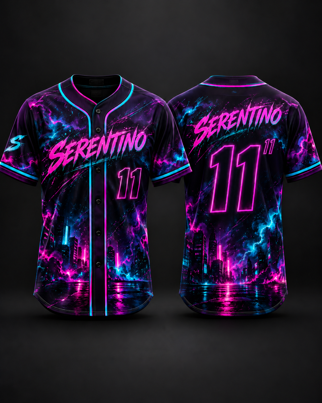 Neon Future jersey front and back